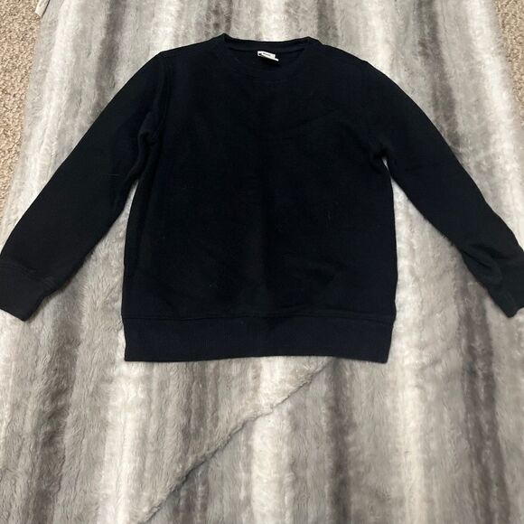 5/$25 Amazon Essentials Boys Black Crewneck Sweatshirt Size Small - Picture 3 of 4